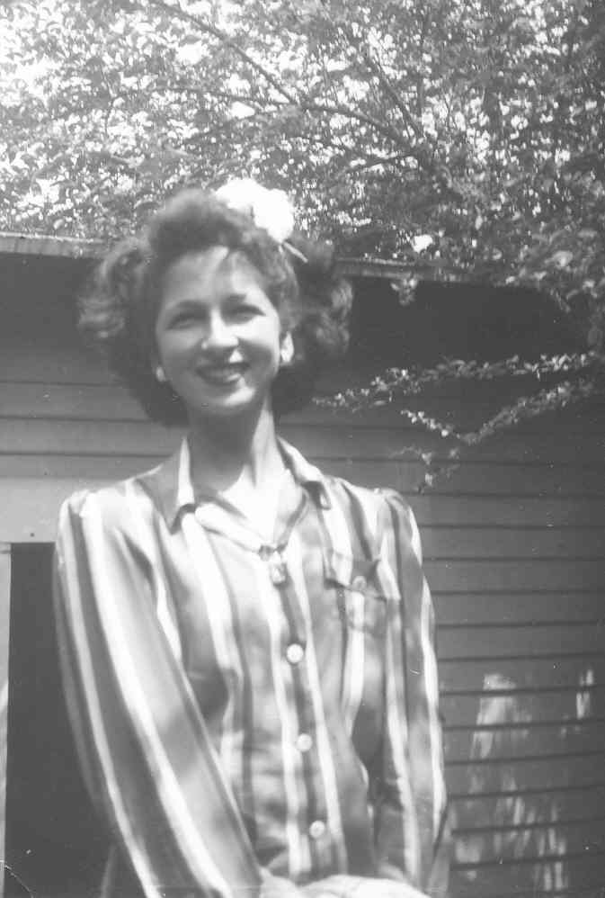 My mom - maybe 17 years old