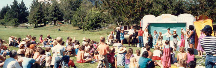 After a show, one of our volunteers had her nose broken by the set, as we were taking it apart.  I still feel bad about it.